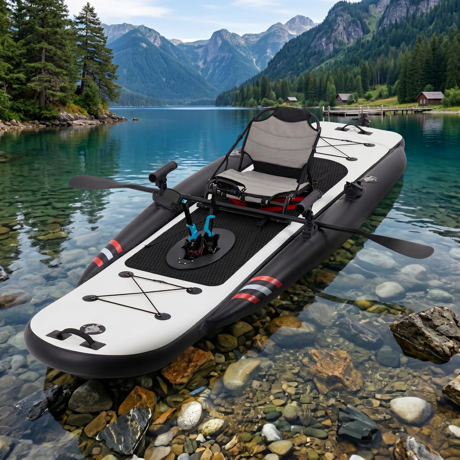 Fishing Kayak Seat - قارب صيد قابل للنفخ من البولي