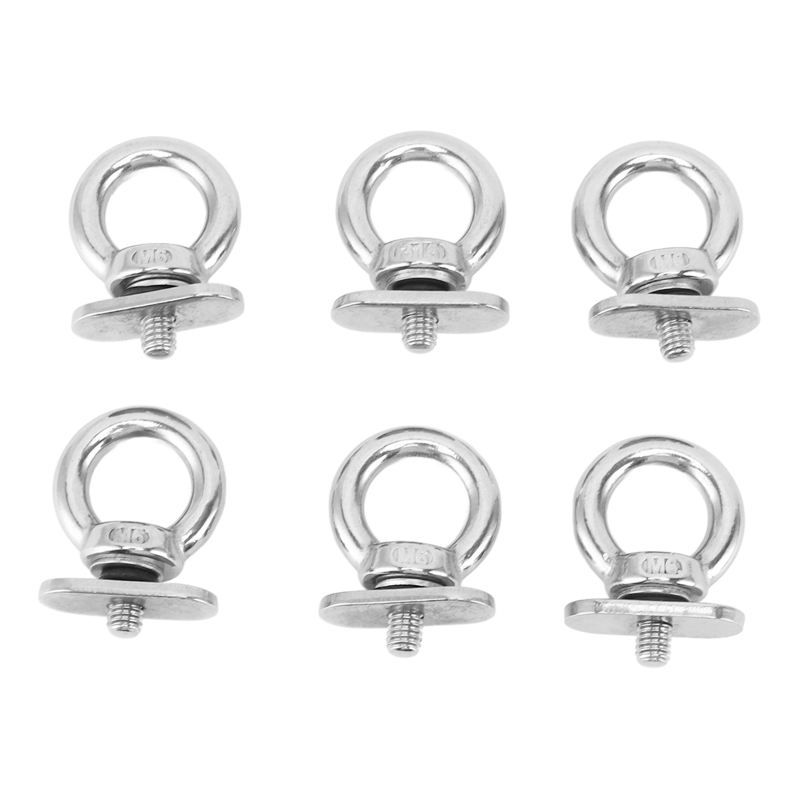 Fishing Kayak Anchor - حلقات تثبيت للسكة 6 قطع من