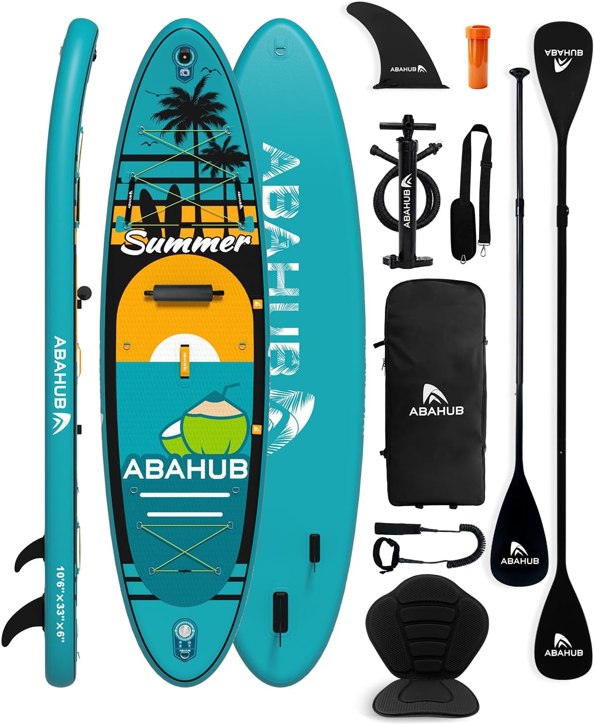 Fishing Kayak Paddle - لوح تزلج قابل للنفخ بطول 10.6