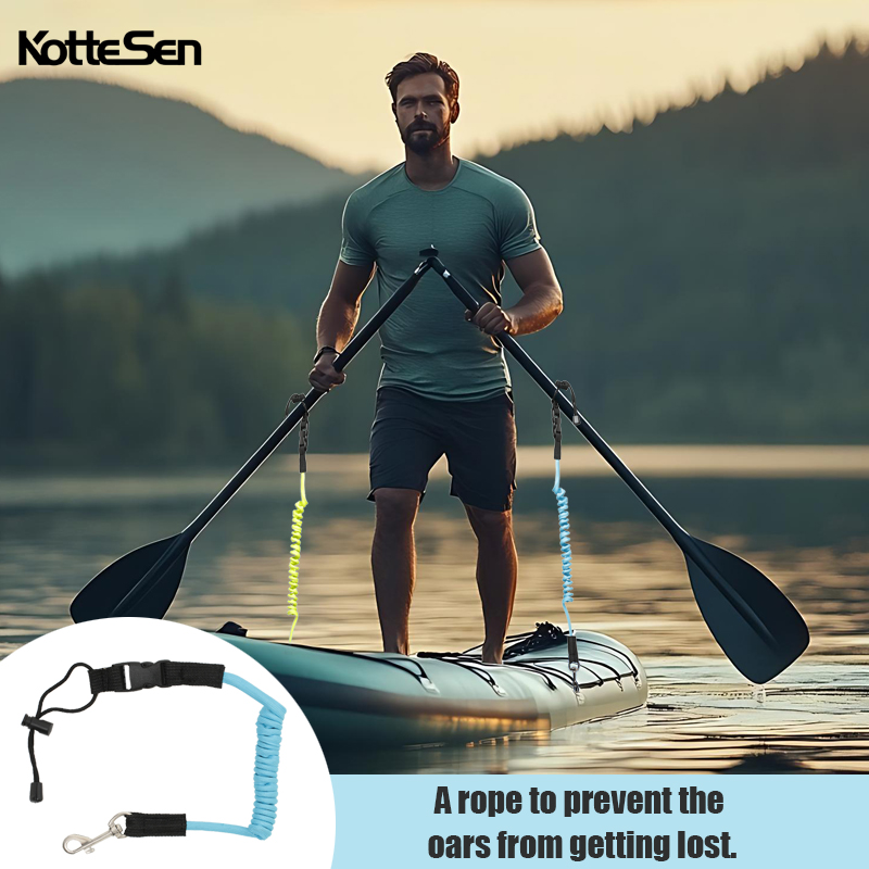 Fishing Kayak Sit On Top - حبل تثبيت المجداف، حبل أمان قابل
