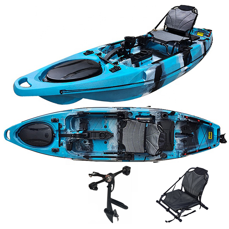 قارب كاياك صيد فردي بمحرك كهرب - مراجعة Fishing Kayak Trolling Motor وسعره