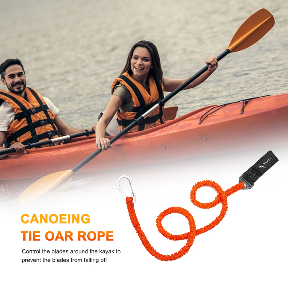 10-1 قطعة حبل مرن لربط مجداف ا - مراجعة Fishing Kayak Paddle Leash وسعره