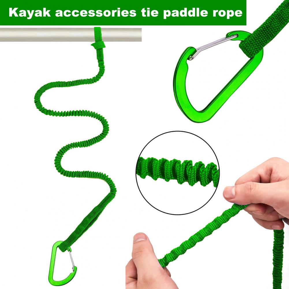 حبل حبل مرن لقوارب الكاياك ، م - مراجعة Fishing Kayak Paddle Leash وسعره