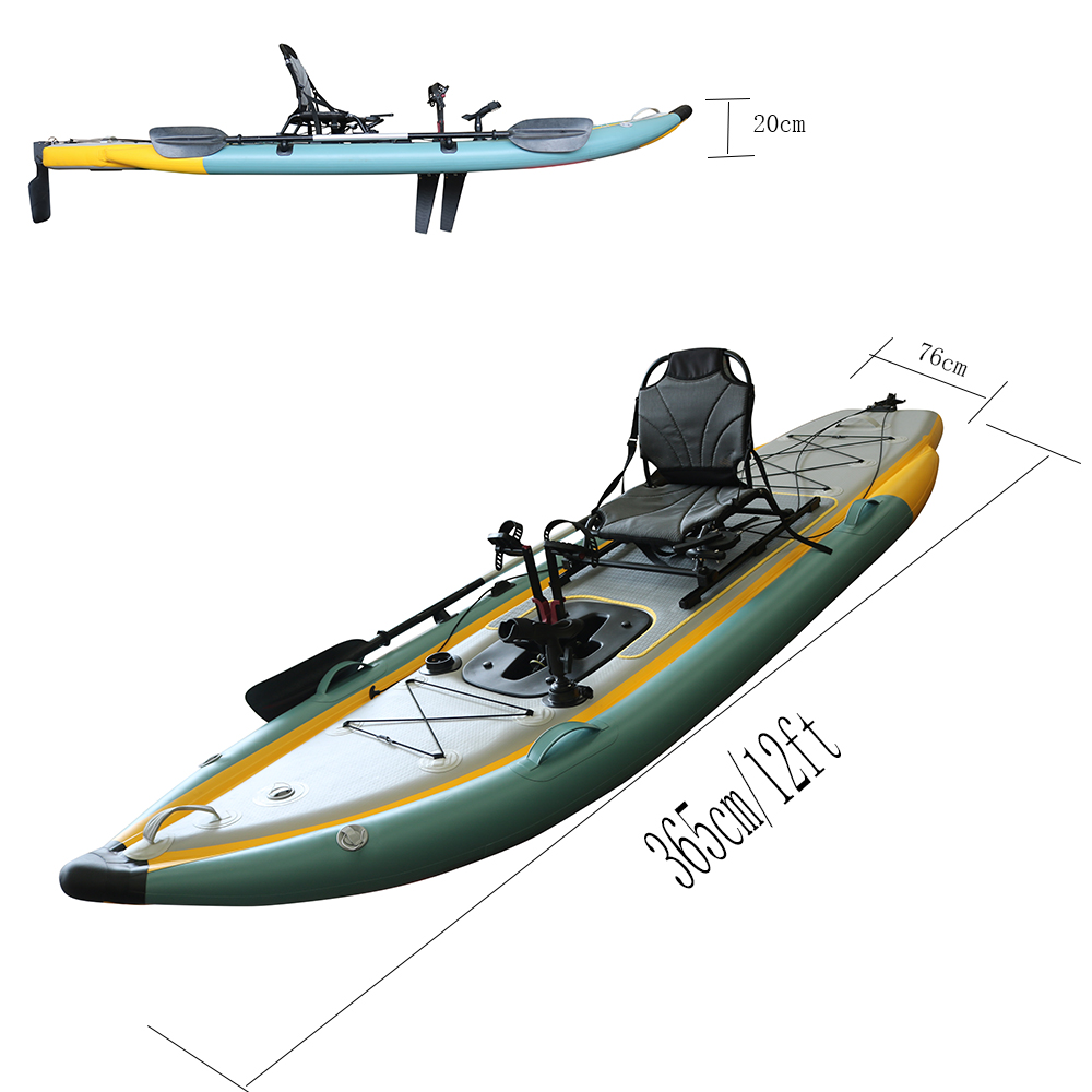 قارب صيد قابل للطي من مادة PVC - مراجعة Fishing Kayak Sit In وسعره