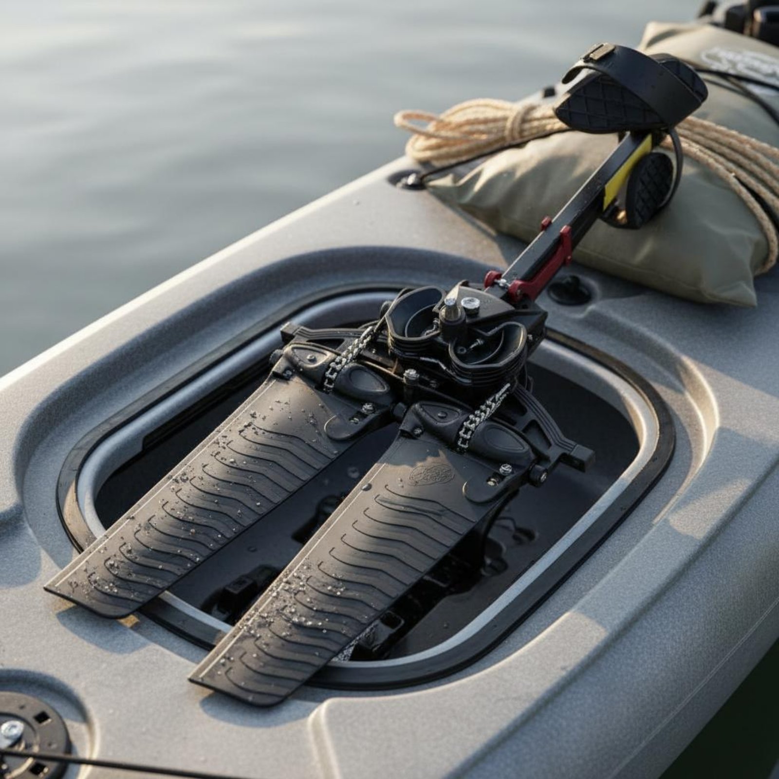 دواسة قدم مضادة للانزلاق للكاي - مراجعة Fishing Kayak Pedal Drive وسعره