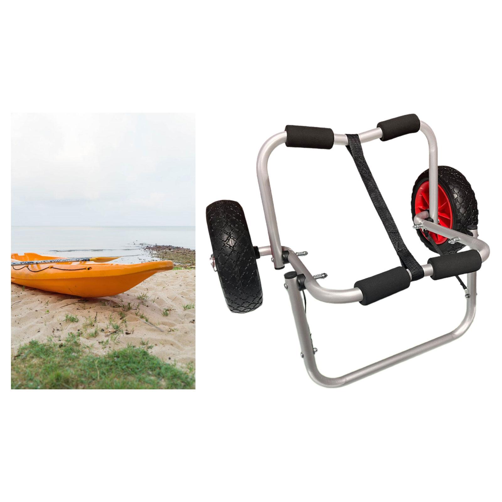 عربة الناقل طوي كاياك عربة الن - مراجعة Fishing Kayak Cart وسعره