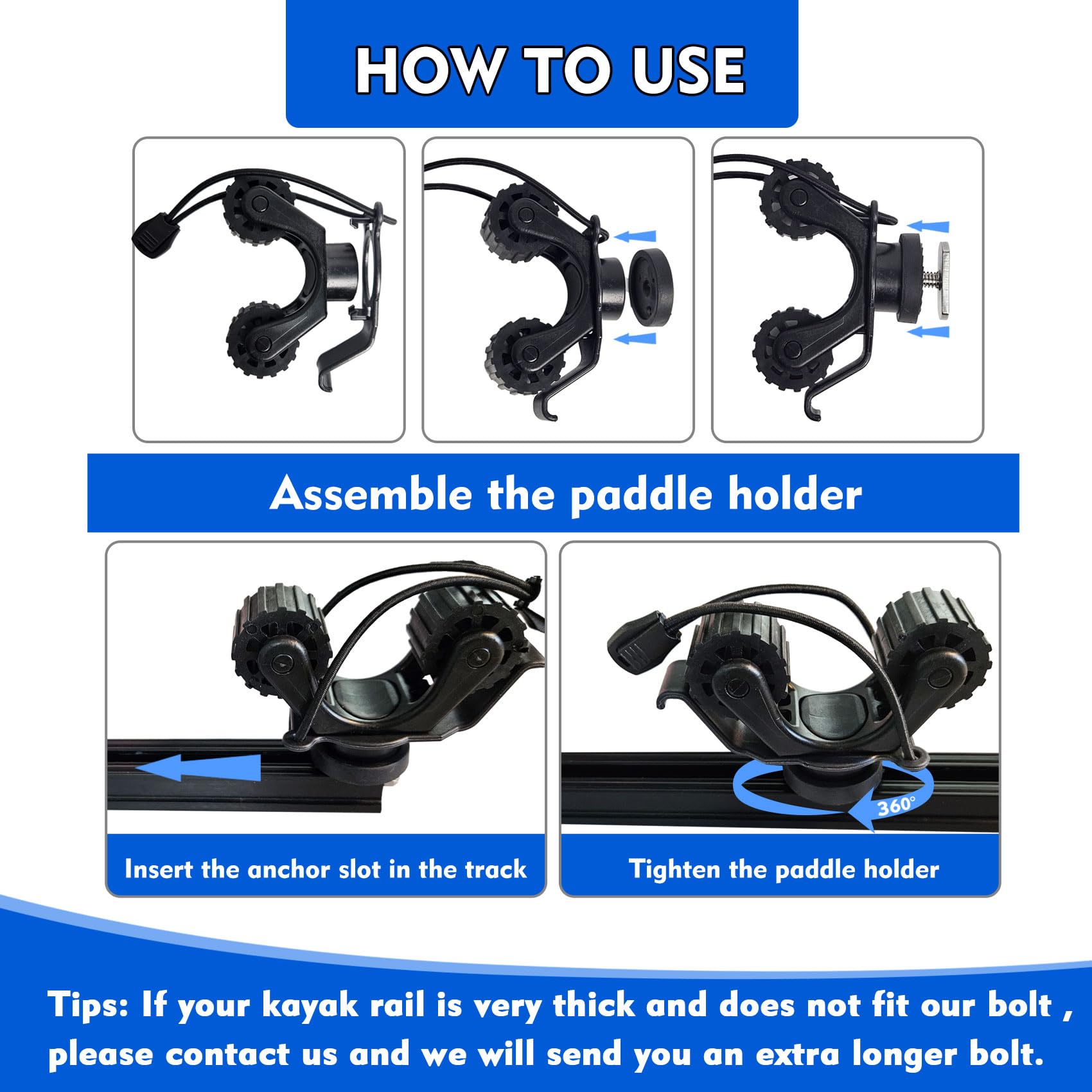 كاياك السكك الحديدية مجداف حام - مراجعة Fishing Kayak Rod Holder وسعره