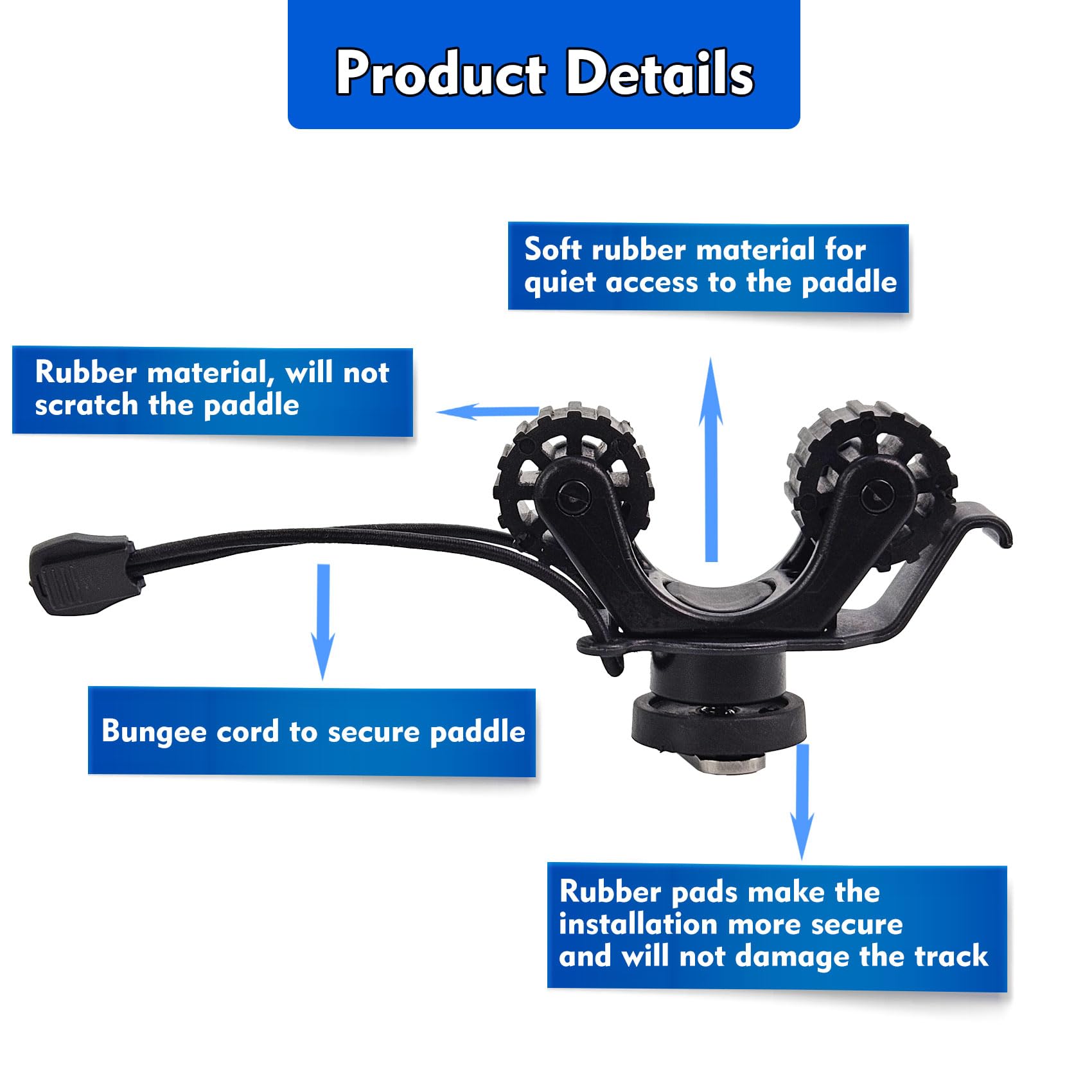 كاياك السكك الحديدية مجداف حام - مراجعة Fishing Kayak Rod Holder وسعره