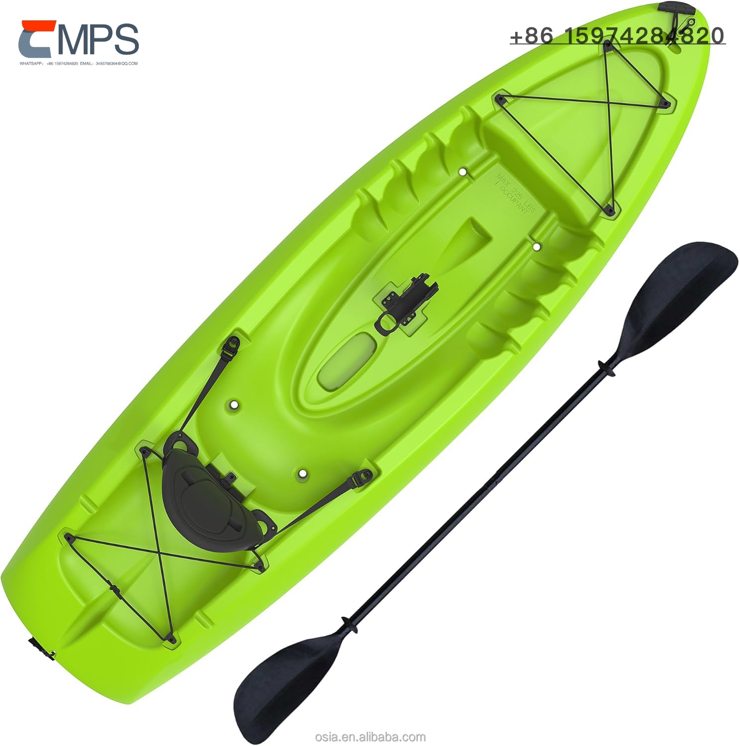 قارب كاياك صيد بلاستيكي صلب لل - مراجعة Fishing Kayak Sit In وسعره