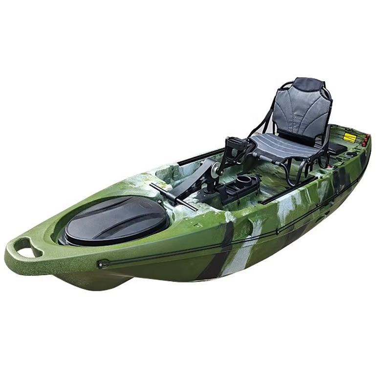 قارب كاياك بلاستيكي للصيد مخصص - مراجعة Fishing Kayak Pedal Drive وسعره