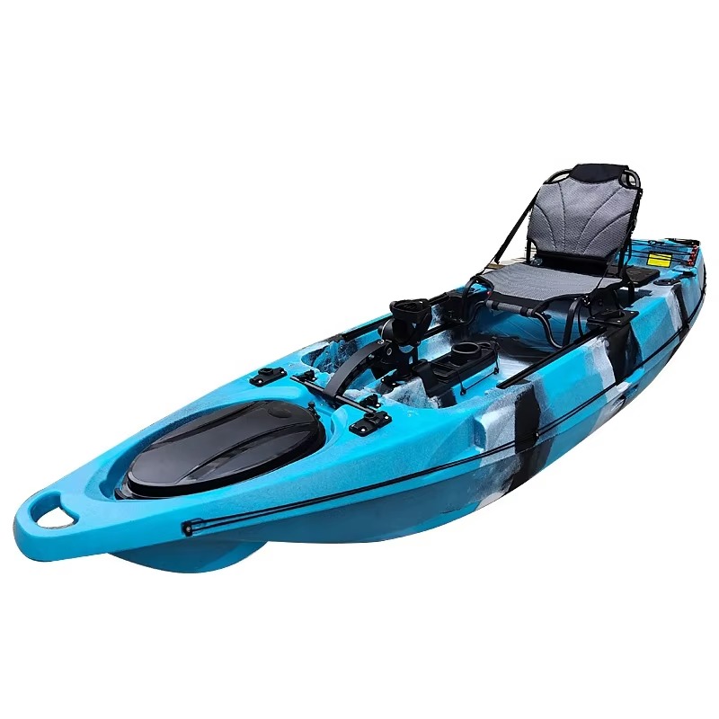 قارب كاياك بلاستيكي للصيد مخصص - مراجعة Fishing Kayak Pedal Drive وسعره