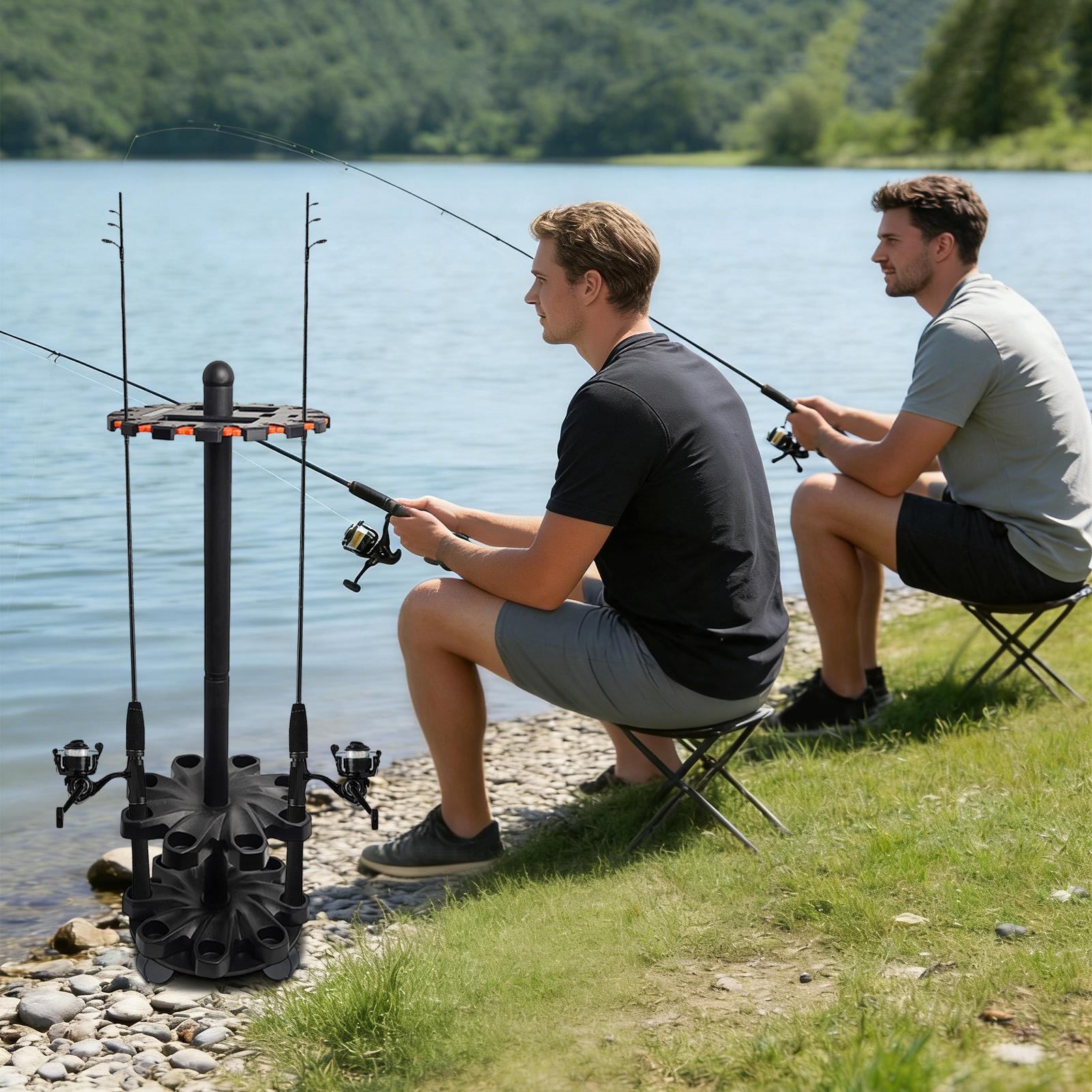 حاملات قصبات الصيد، حامل عمودي - مراجعة Fishing Kayak Rod Holder وسعره