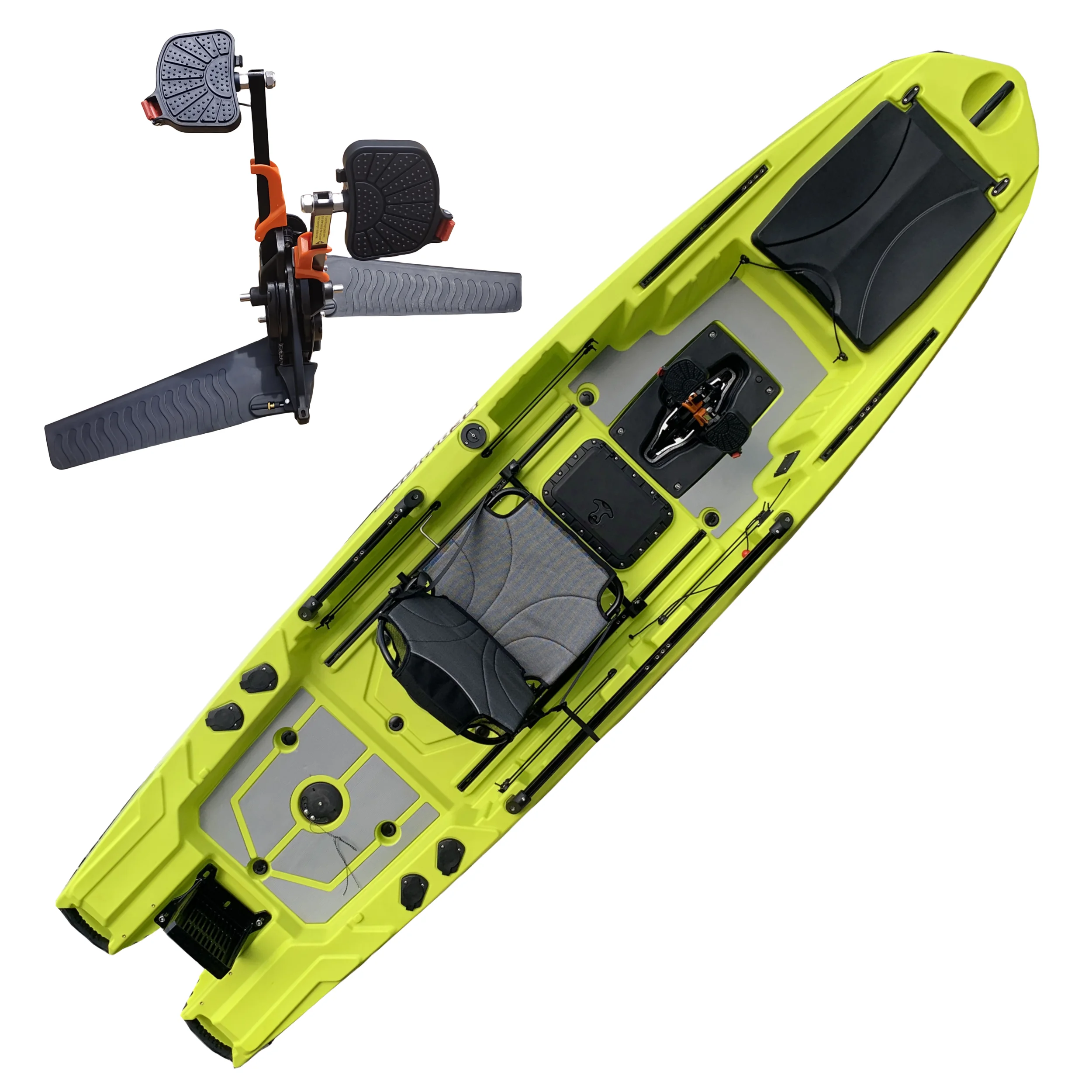 المهنية البلاستيك كاجاك دواسة  - مراجعة Fishing Kayak Seat وسعره