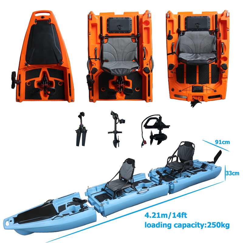 قارب كاياك قابل للفصل بطول 14  - مراجعة Fishing Kayak Sit In وسعره