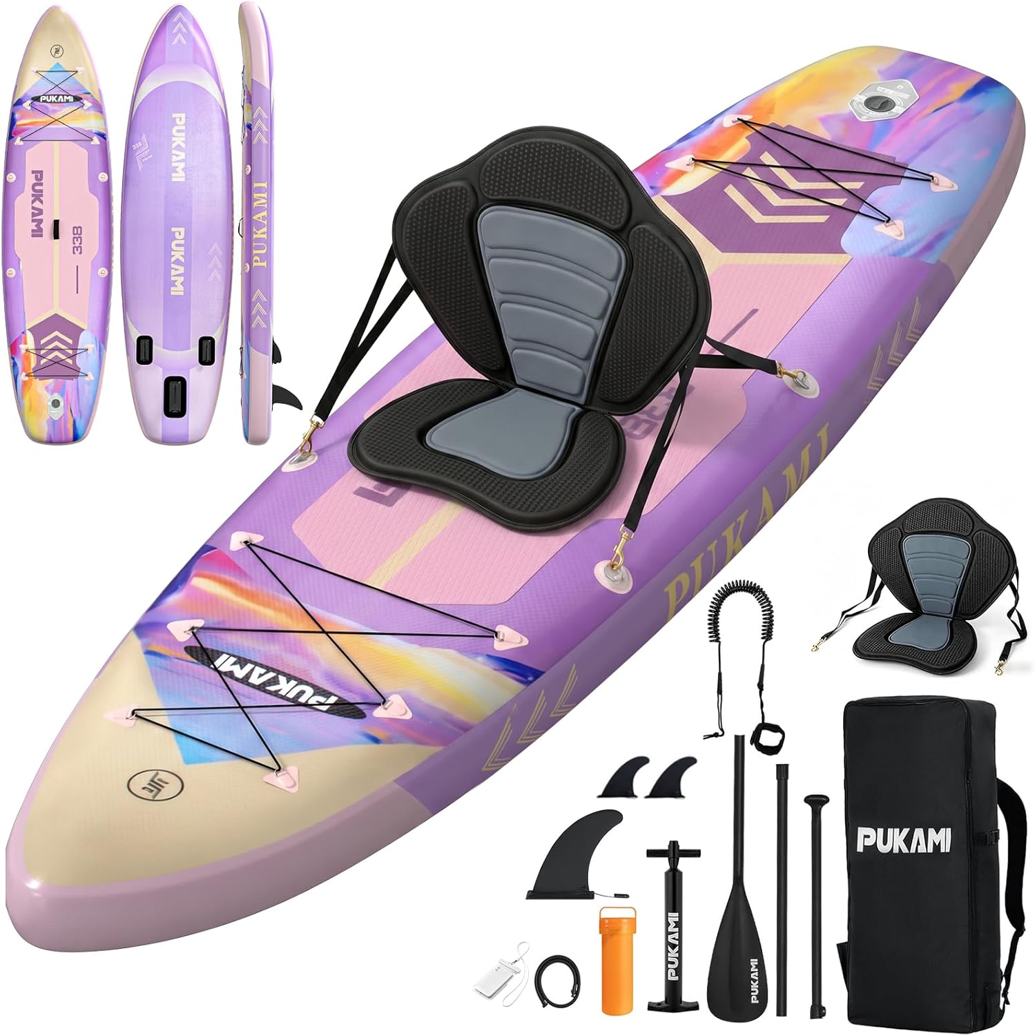 لوح تزلج قابل للنفخ عريض جدًا، - مراجعة Fishing Kayak Seat وسعره