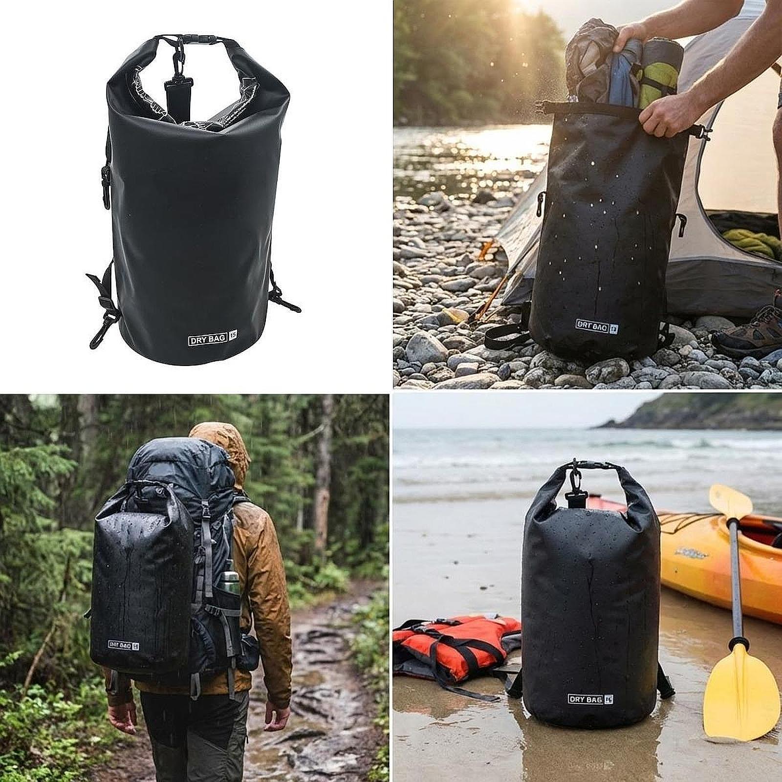 حقيبة تخزين مقاومة للماء مع حز - مراجعة Fishing Kayak Storage Bag وسعره