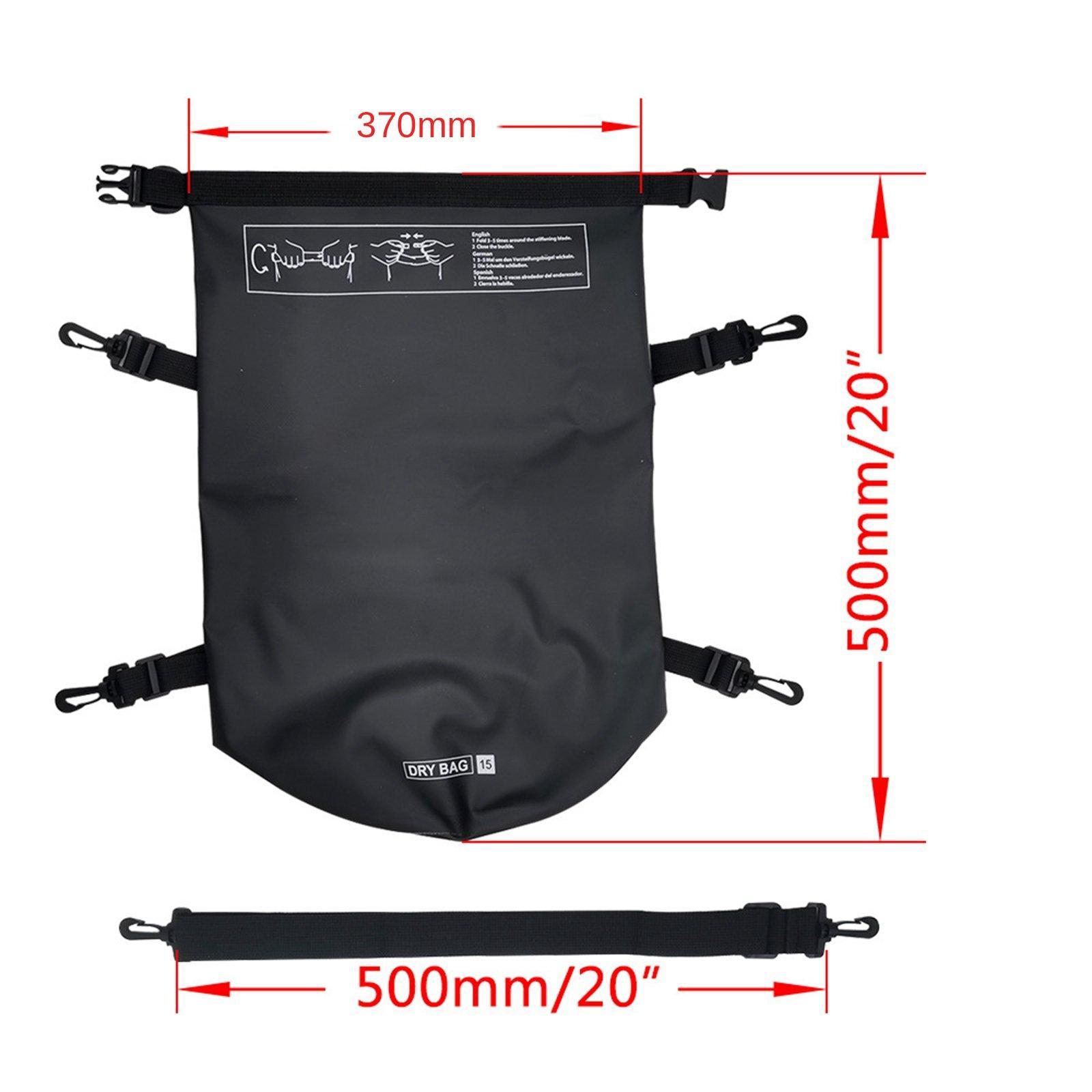 حقيبة تخزين مقاومة للماء مع حز - مراجعة Fishing Kayak Storage Bag وسعره